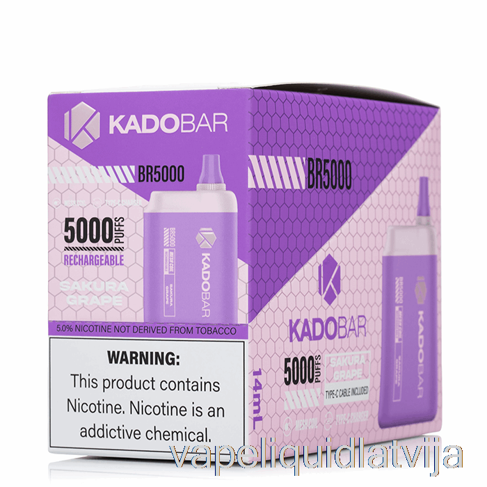 [5-pack] Kado Bar Br5000 Vienreizējās Lietošanas Vape šķidrums